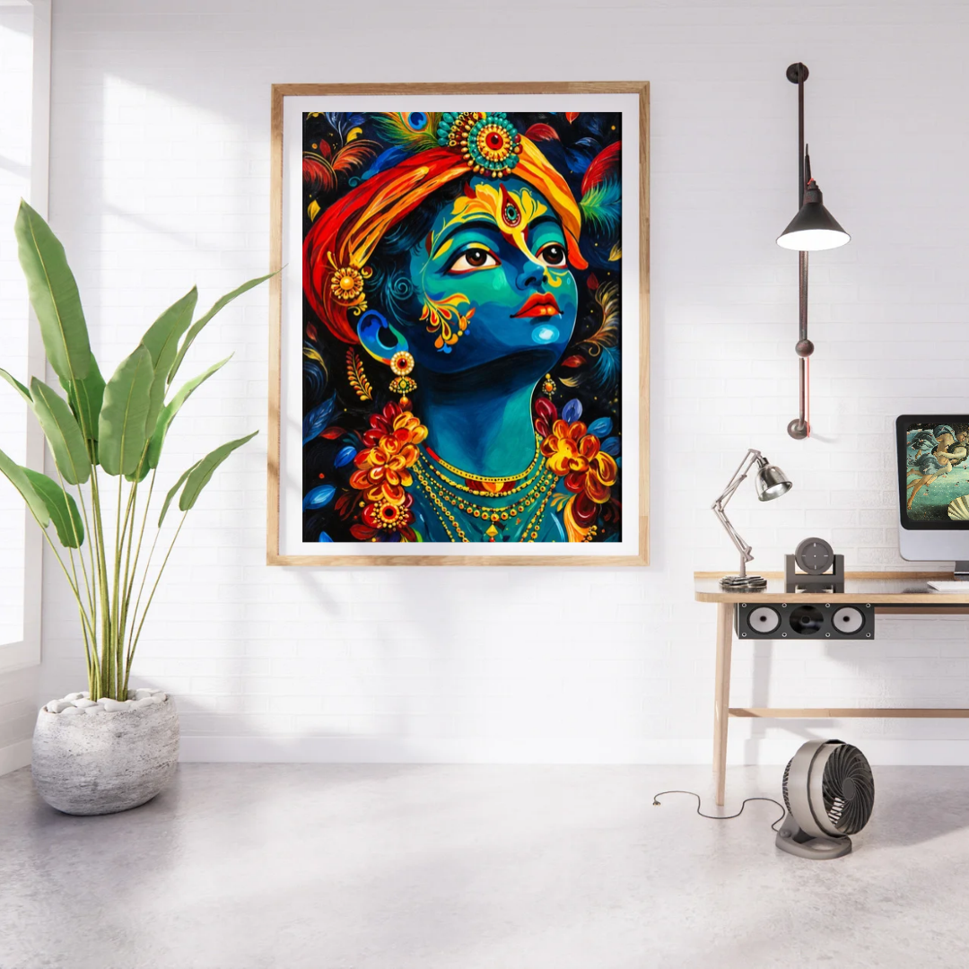 Krishna — Original Impressionist Artwork by Shweta Pandit
