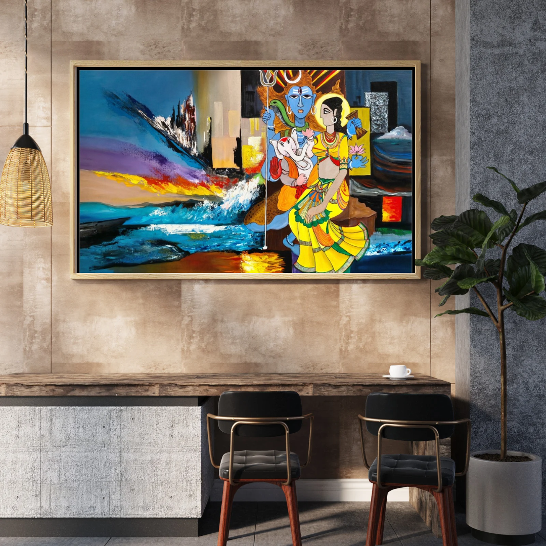 Uma – Original Contemporary Artwork by Pushpa Nath Jha