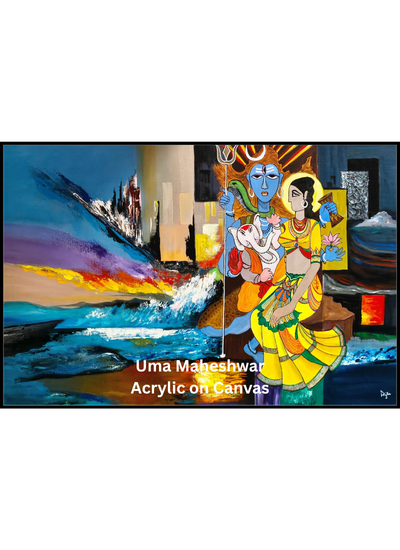 Uma – Original Contemporary Artwork by Pushpa Nath Jha