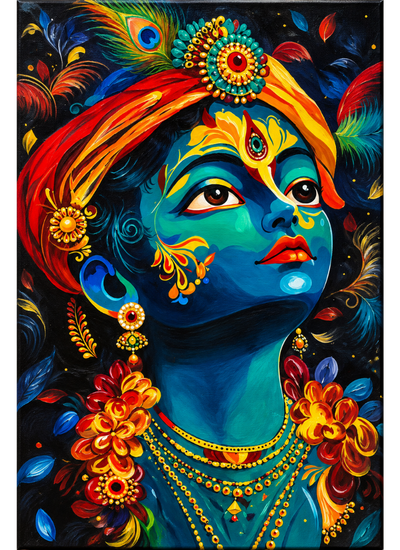 Krishna — Original Impressionist Artwork by Shweta Pandit