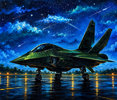 Fighter Jet — Original Artwork by Shweta Pandit