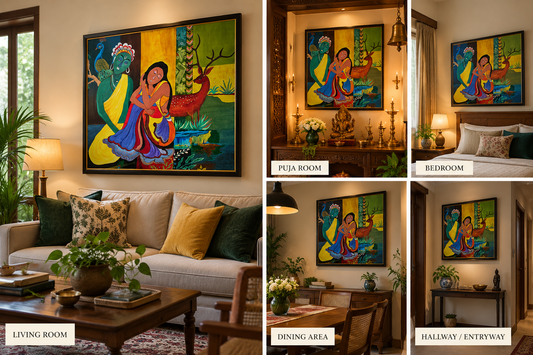 Kunj Bihari – Original Contemporary Artwork by Pushpa Nath Jha