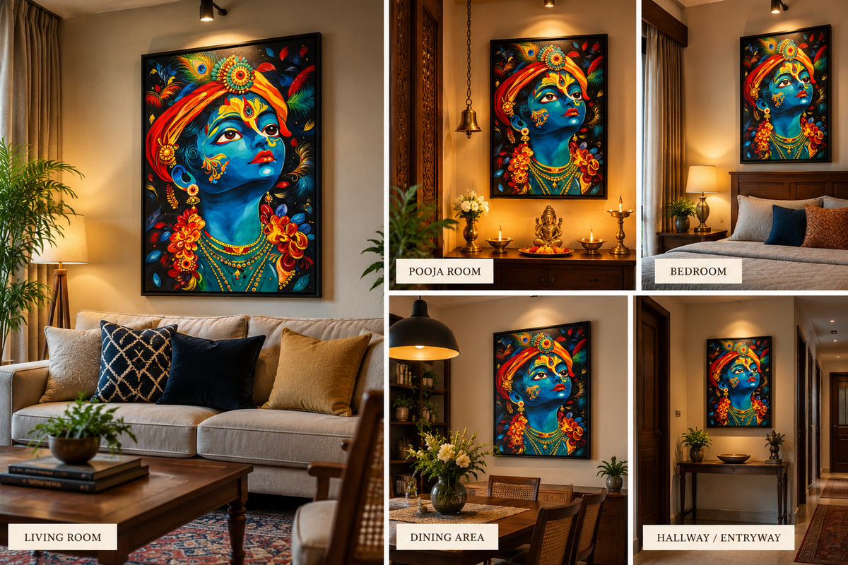 Krishna — Original Impressionist Artwork by Shweta Pandit