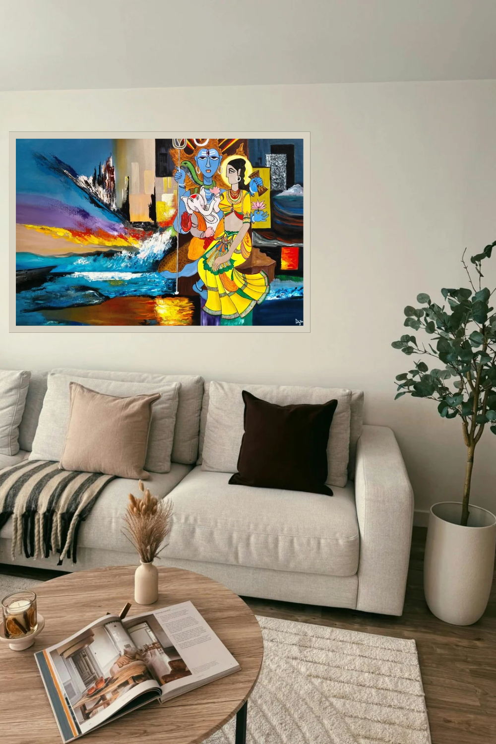 Uma – Original Contemporary Artwork by Pushpa Nath Jha